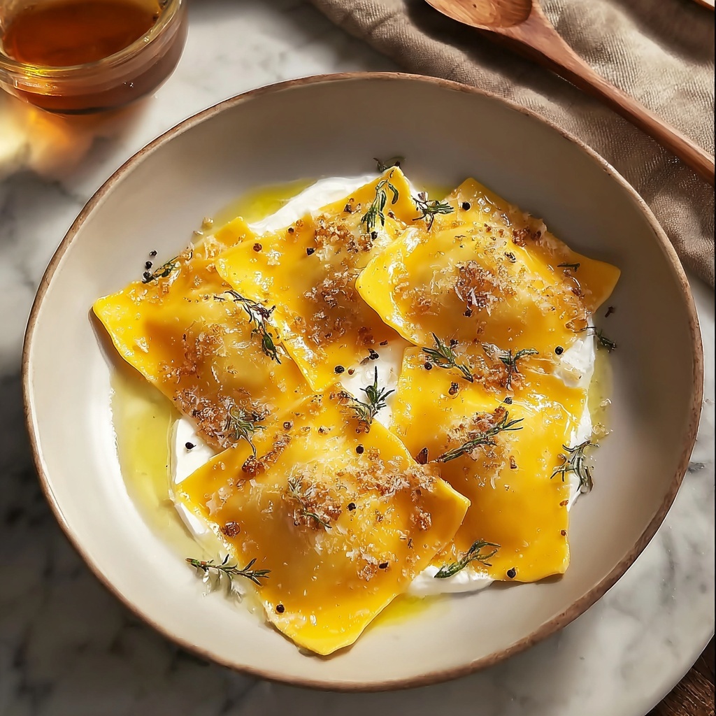 Red Kuri Squash and Goat’s Cheese Manti Recipe - Recipe Image