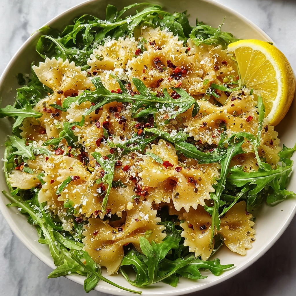 Lemon Arugula Pasta Salad Recipe - Recipe Image