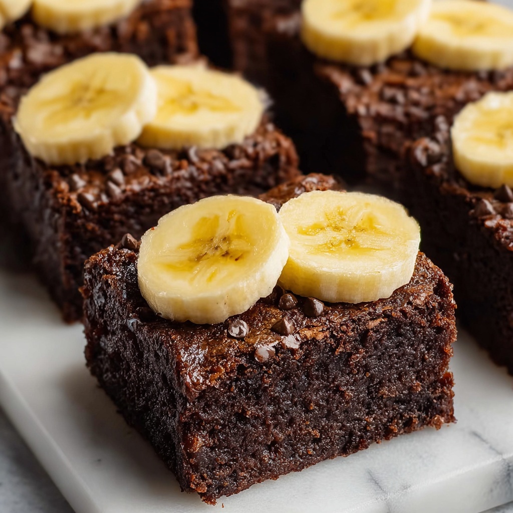 Banana Chocolate Brownies Recipe - Recipe Image