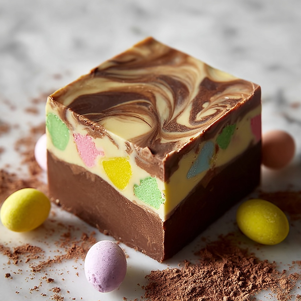 Cadbury Egg Fudge Recipe - Recipe Image