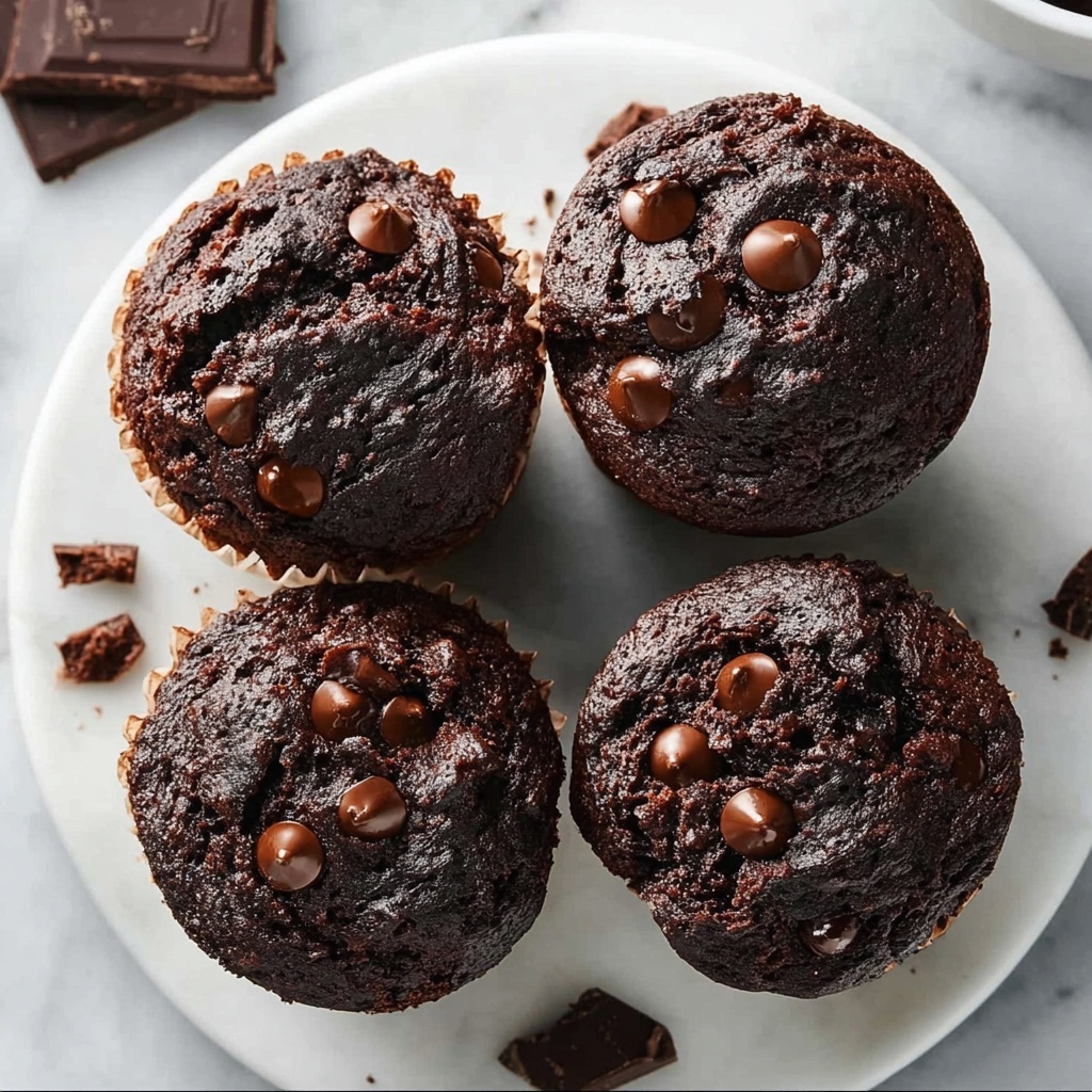 Irresistible Chocolate Zucchini Muffins Recipe - Recipe Image