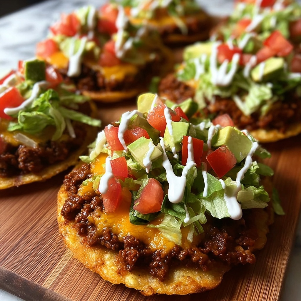 Ground Beef Tostadas Recipe - Recipe Image