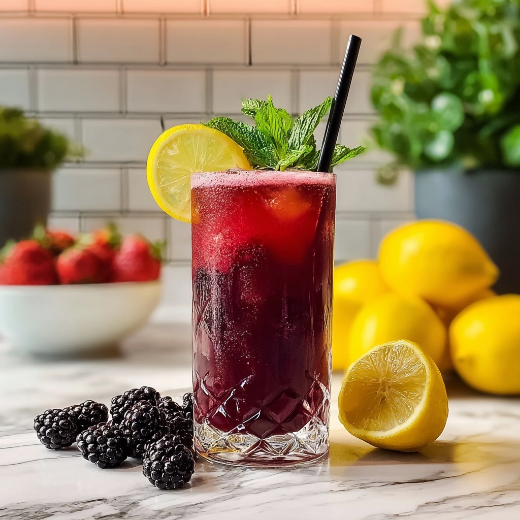 Triple Berry Lemonade Recipe - Recipe Image