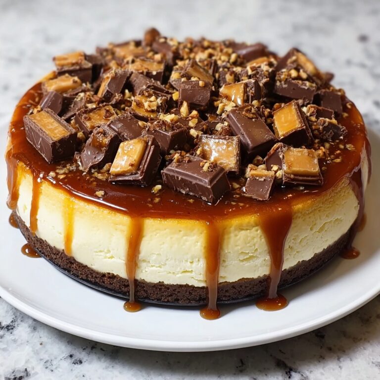 Pumpkin Snickers Cheesecake Recipe