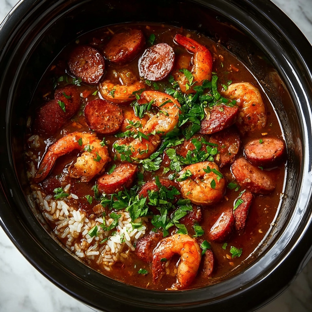 Slow Cooker Jambalaya with Shrimp and Sausage Recipe - Recipe Image