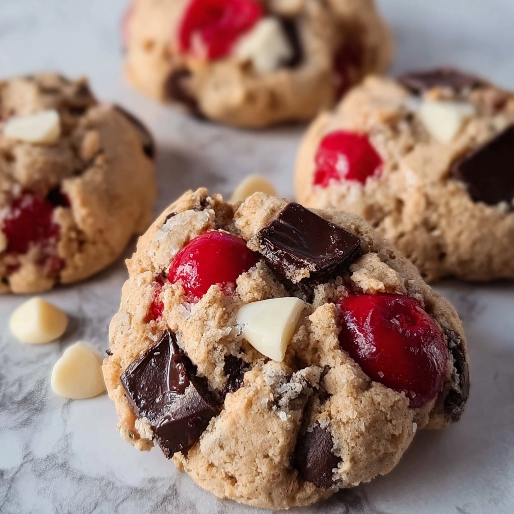 Cherry & Almond Chocolate Chip Cookies for Holiday Cheer Recipe - Recipe Image