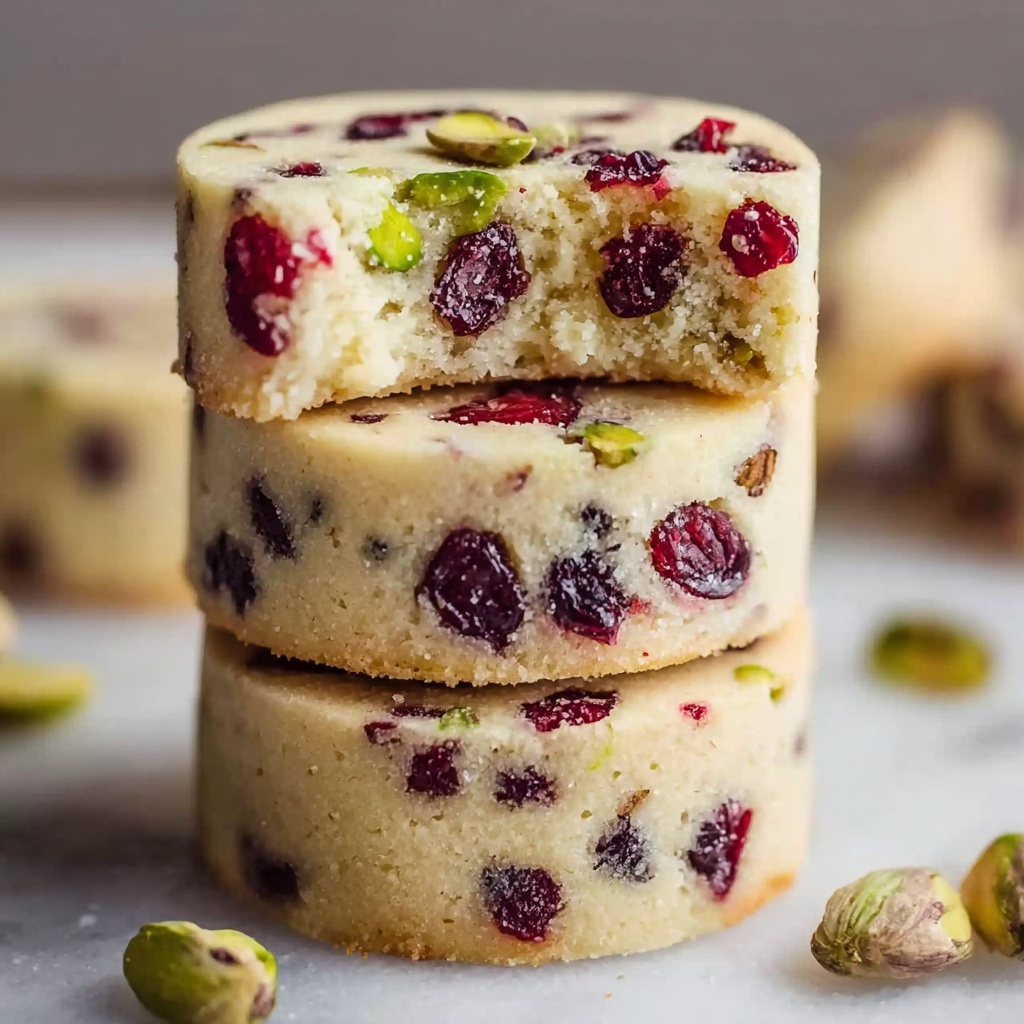 Cranberry Pistachio Shortbread Cookies for Easy Indulgence Recipe - Recipe Image