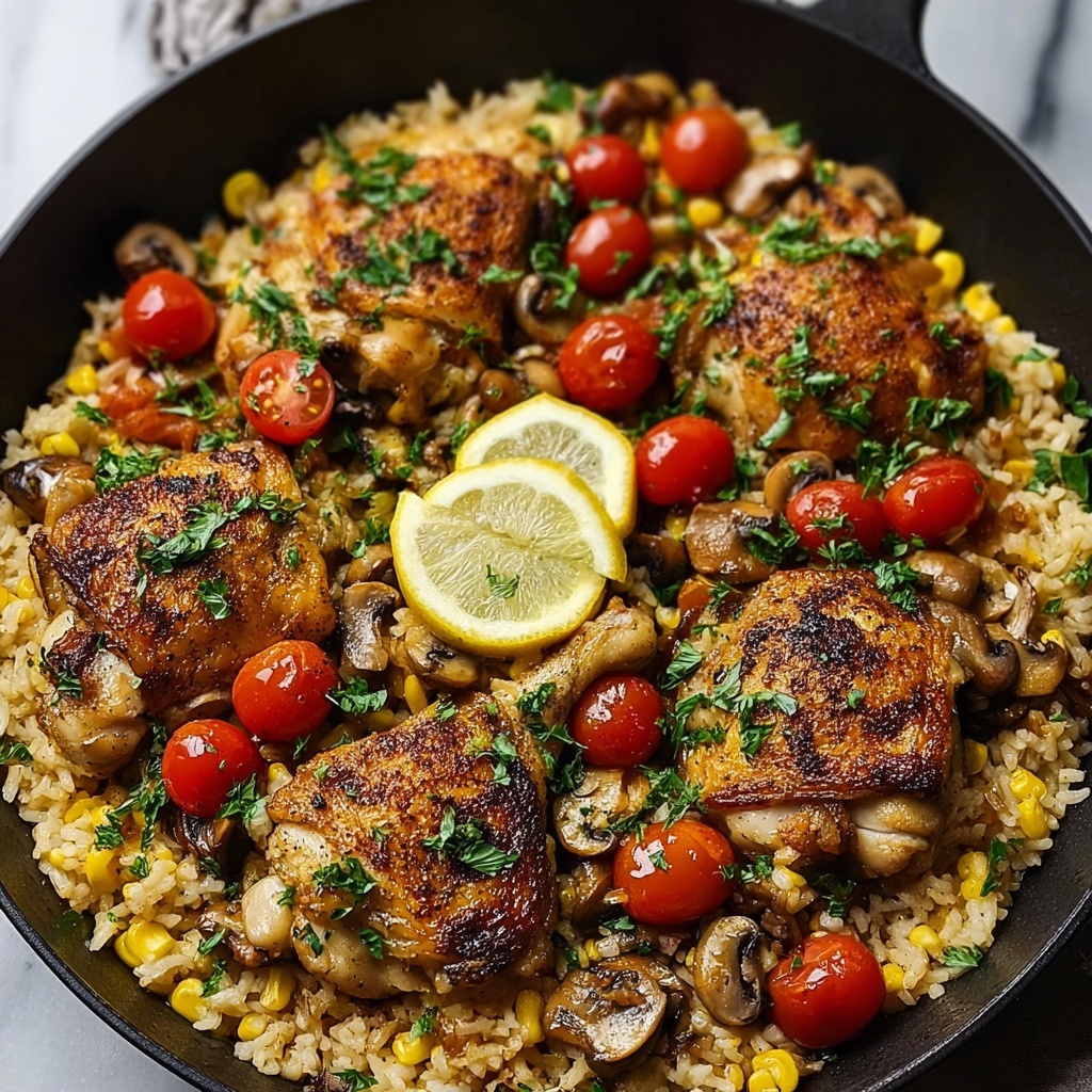 Greek Chicken and Lemon Rice Recipe