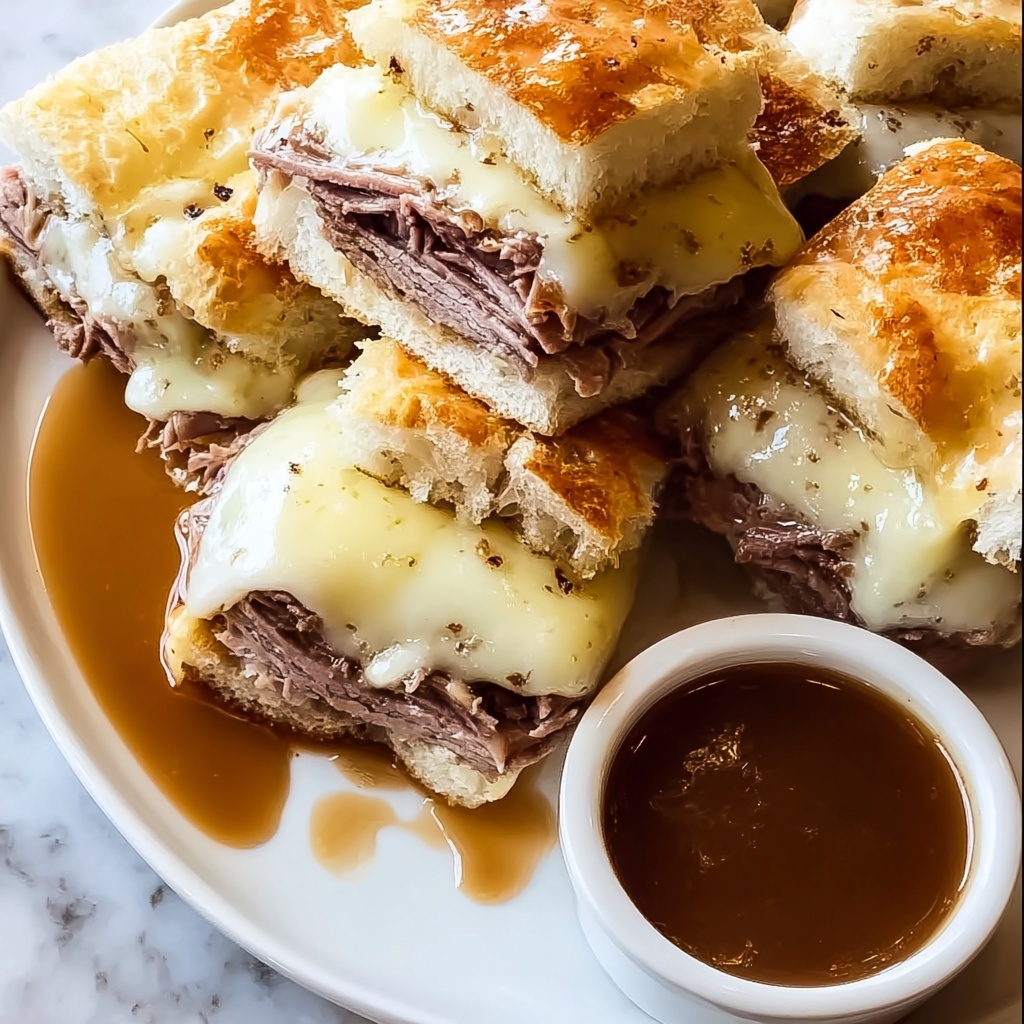 French Dip Squares: 5 Comforting Bites You'll Crave Recipe - Recipe Image