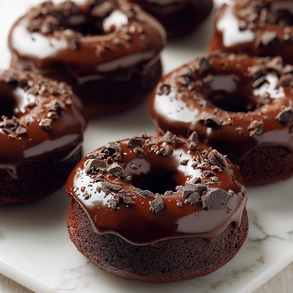 Irresistible Chocolate Cake Donuts Recipe - Recipe Image
