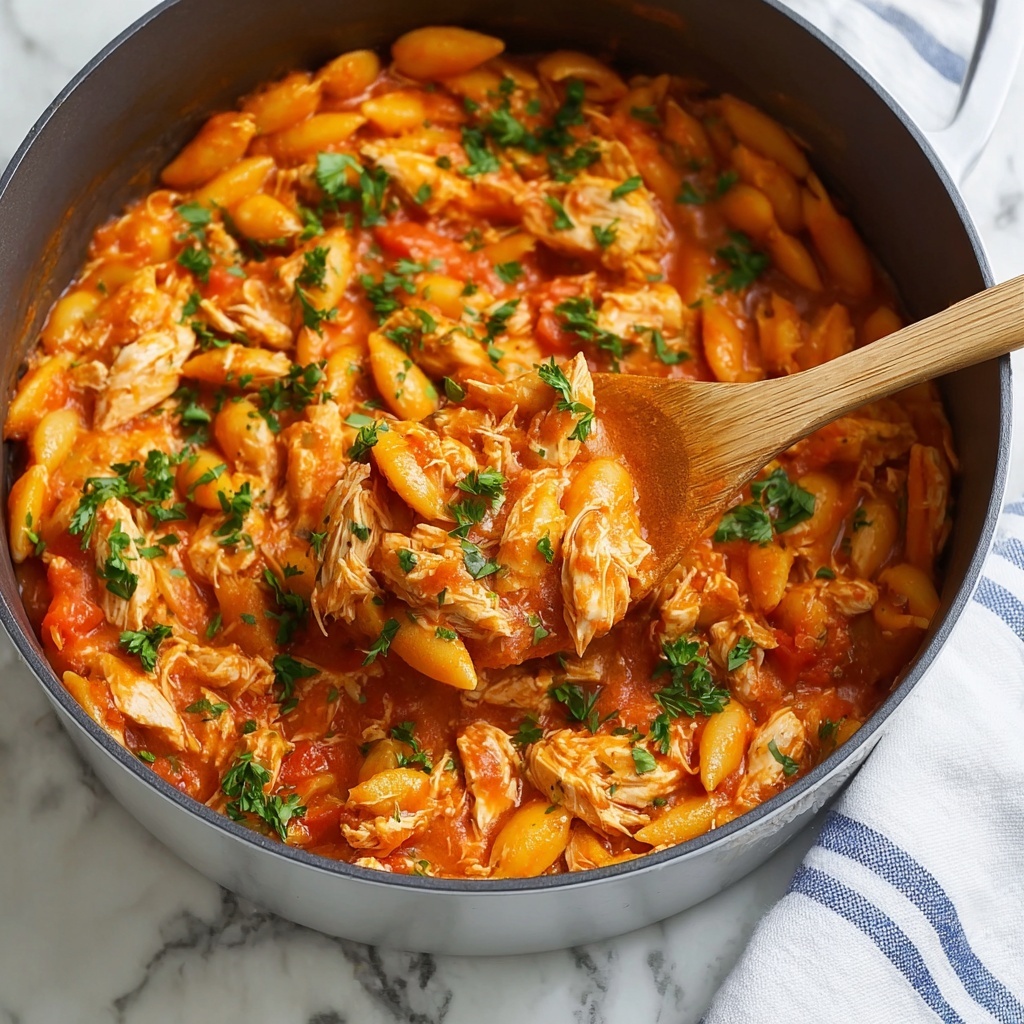 Creamy Tomato Orzo with Chicken Recipe - Recipe Image