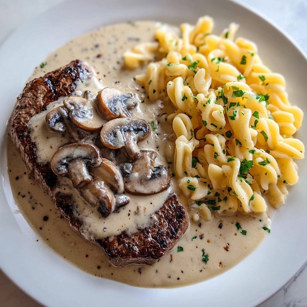 Creamy Mushroom Sauce for Steak Recipe - Recipe Image