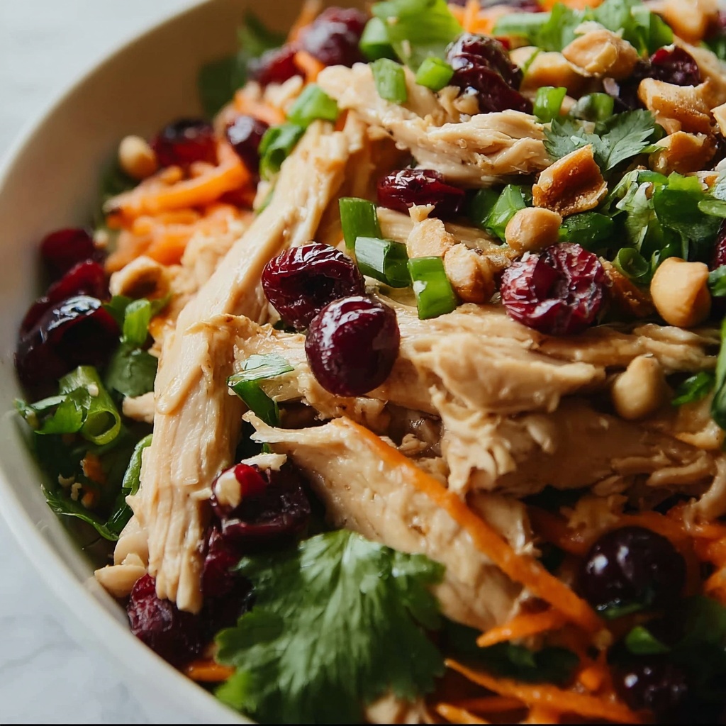 Asian Chicken Cranberry Salad: Your Fresh 15-Minute Feast Recipe - Recipe Image