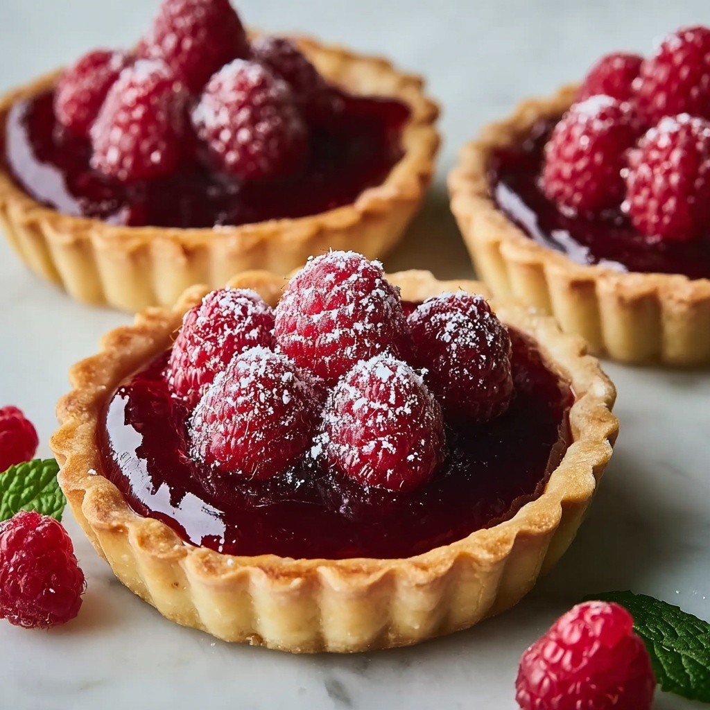 Vegan Raspberry Curd Tarts Recipe - Recipe Image