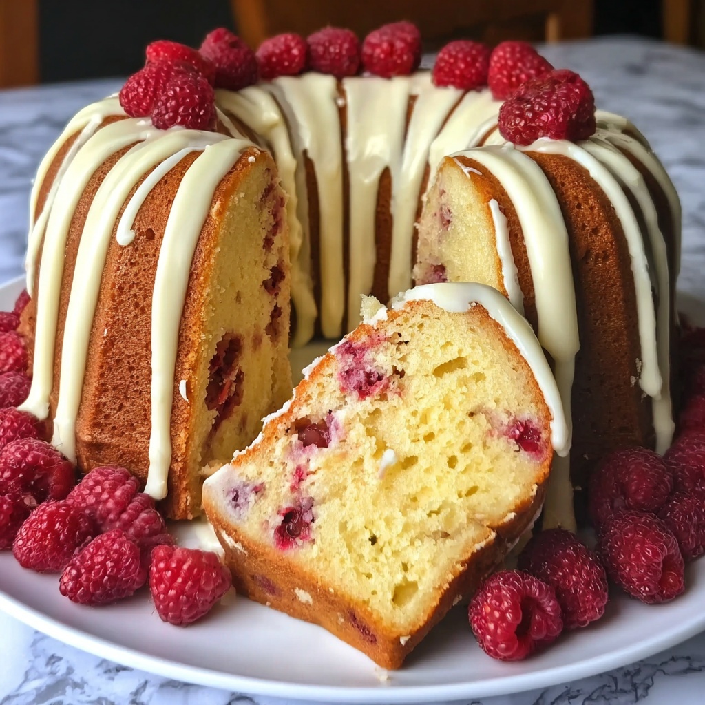 White Chocolate Raspberry Bundt Cake: 7 Irresistible Secrets Recipe - Recipe Image