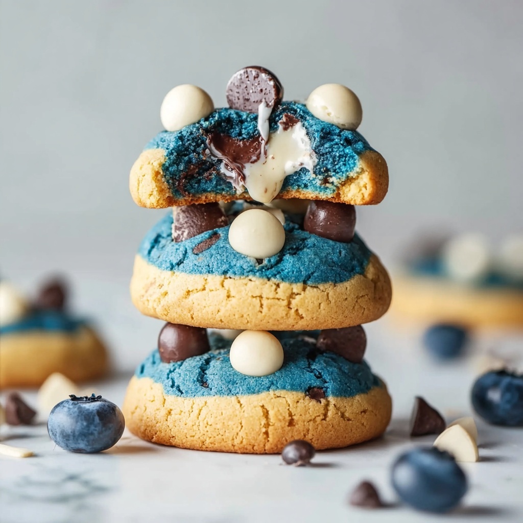 Irresistible Cookie Monster Cookies with Oreo Surprise Inside Recipe - Recipe Image