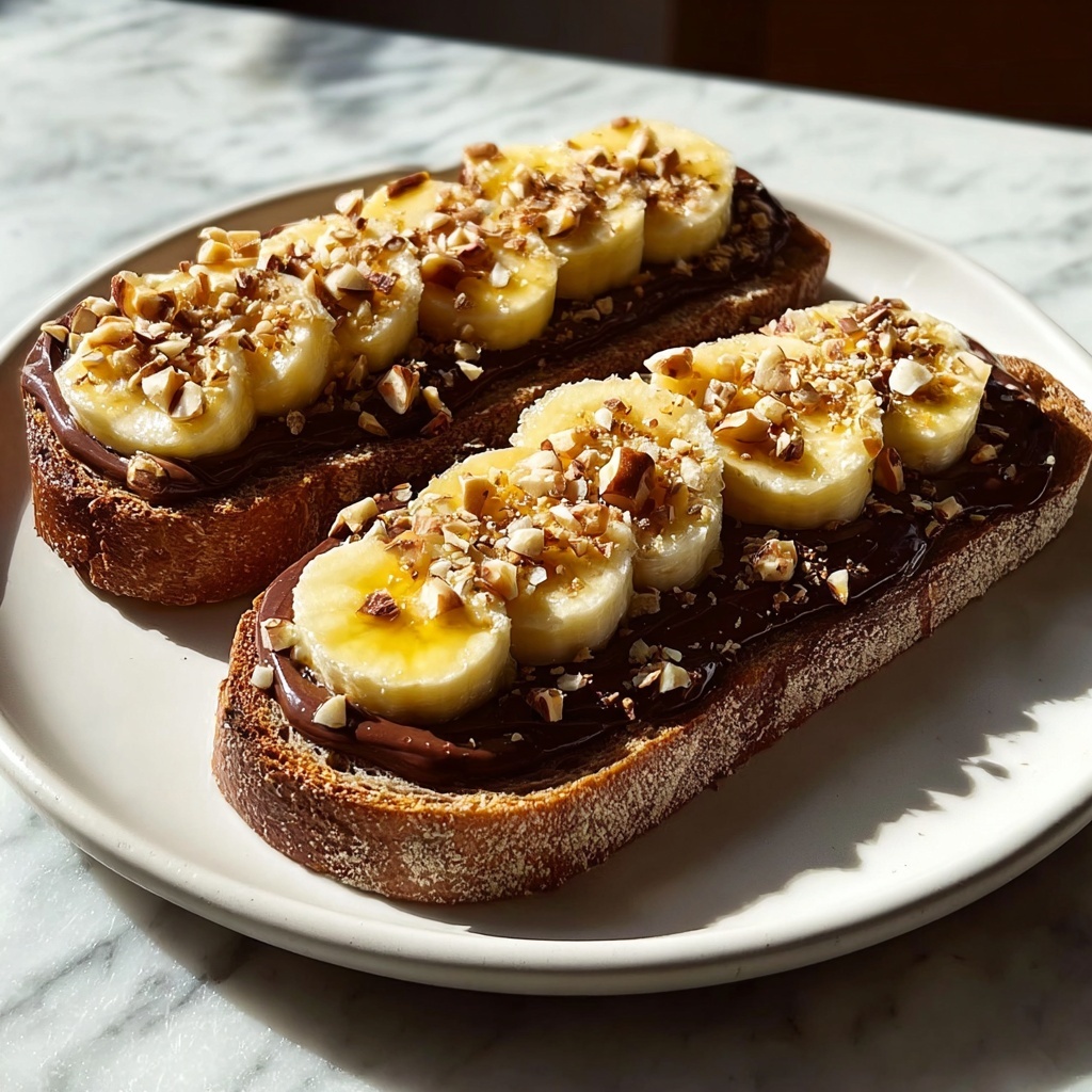 Chocolate Hazelnut and Banana Toast Recipe - Recipe Image