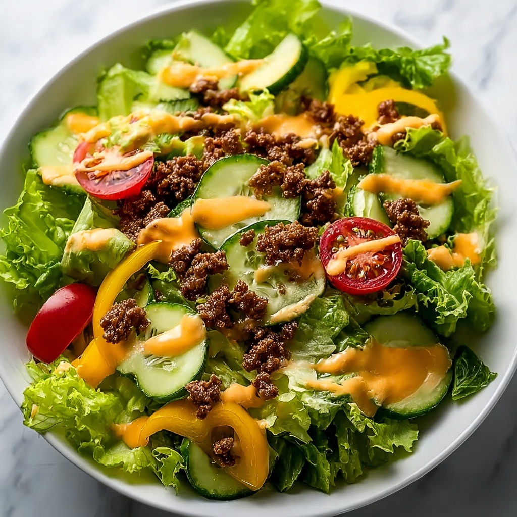 Easy Big Mac Salad Recipe - Recipe Image