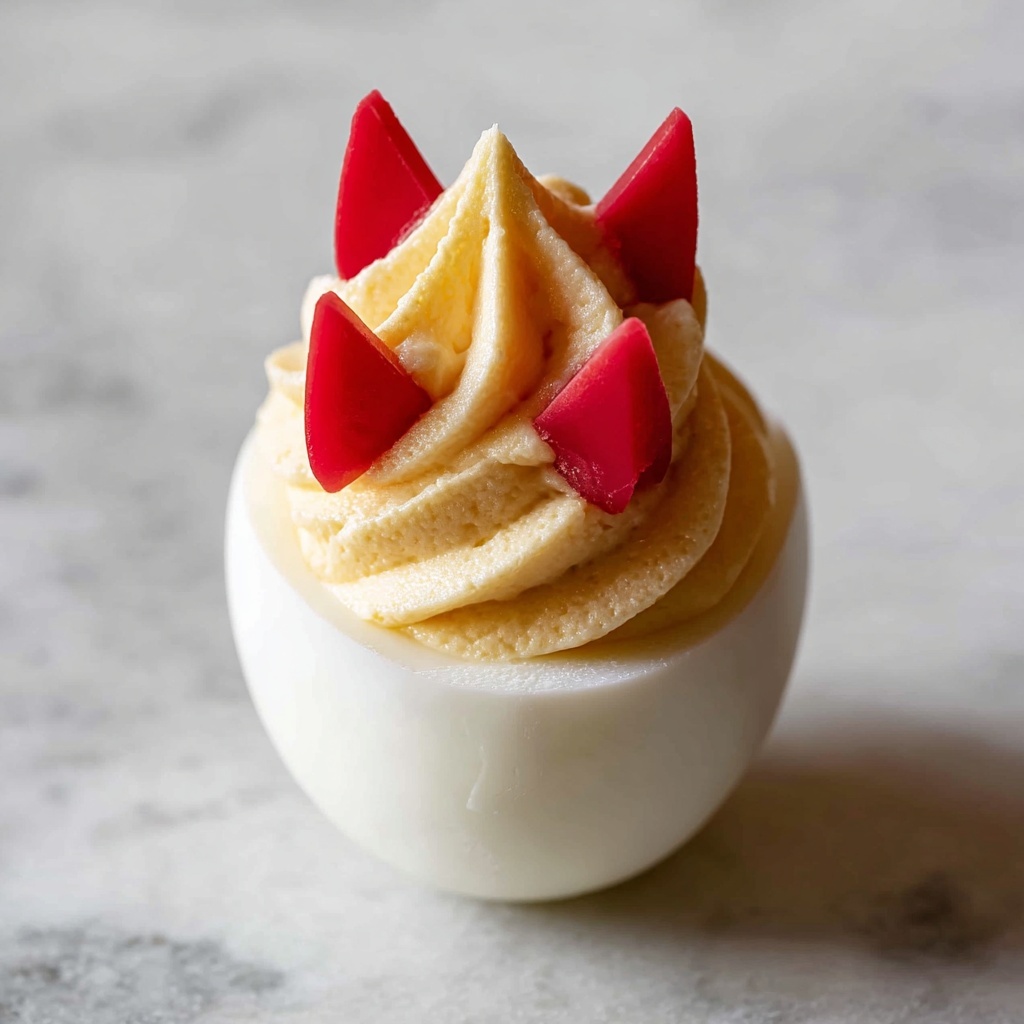 Adorable Halloween Deviled Eggs Recipe - Recipe Image