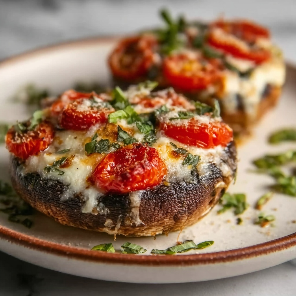 Pizza Stuffed Portobello Mushrooms Recipe - Recipe Image