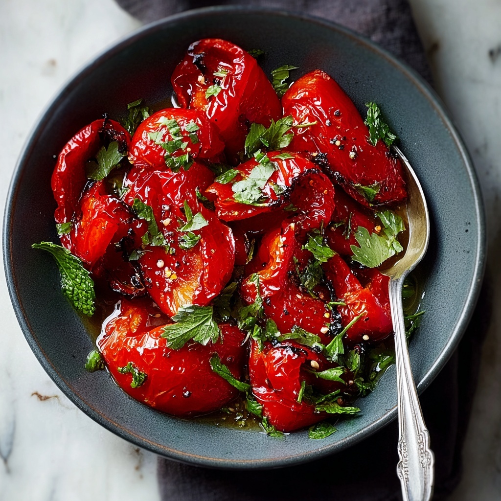 Roasted Red Pepper Salad: An Amazing Ultimate Recipe - Recipe Image