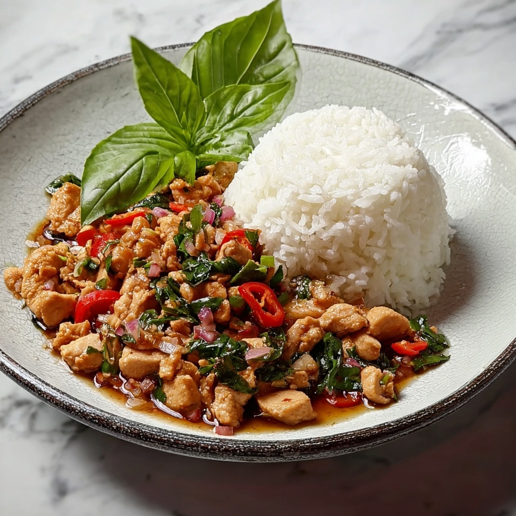 Spicy Thai Basil Chicken (Pad Krapow Gai) Recipe - Recipe Image