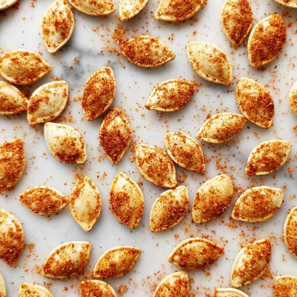 Garlic Spiced Roasted Pumpkin Seeds Recipe - Recipe Image
