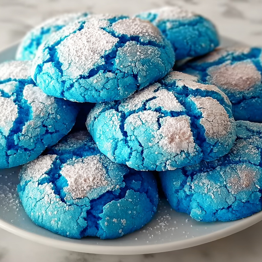 Blue Crinkle Cookies: Easy Festive Treats Everyone Will Love Recipe - Recipe Image