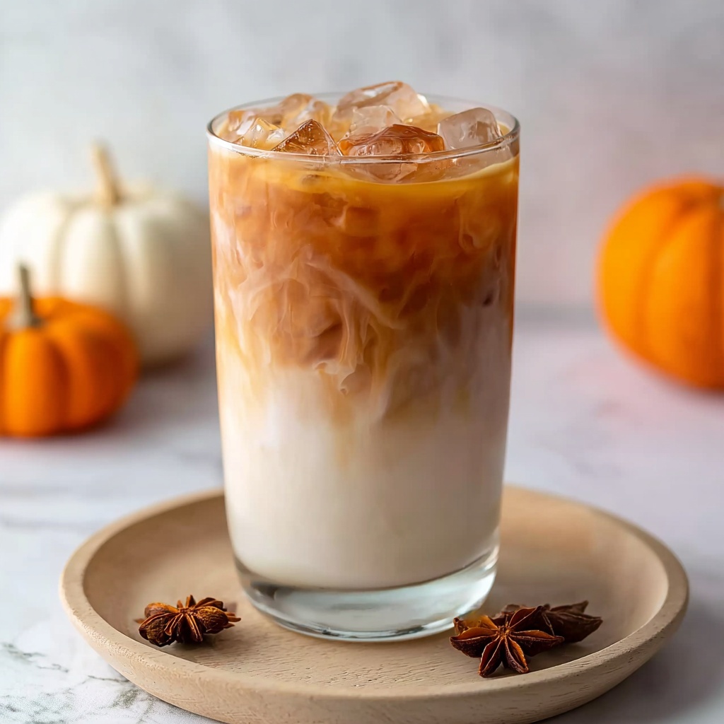 Iced Pumpkin Cream Chai Tea Latte (Starbucks Copycat) Recipe - Recipe Image