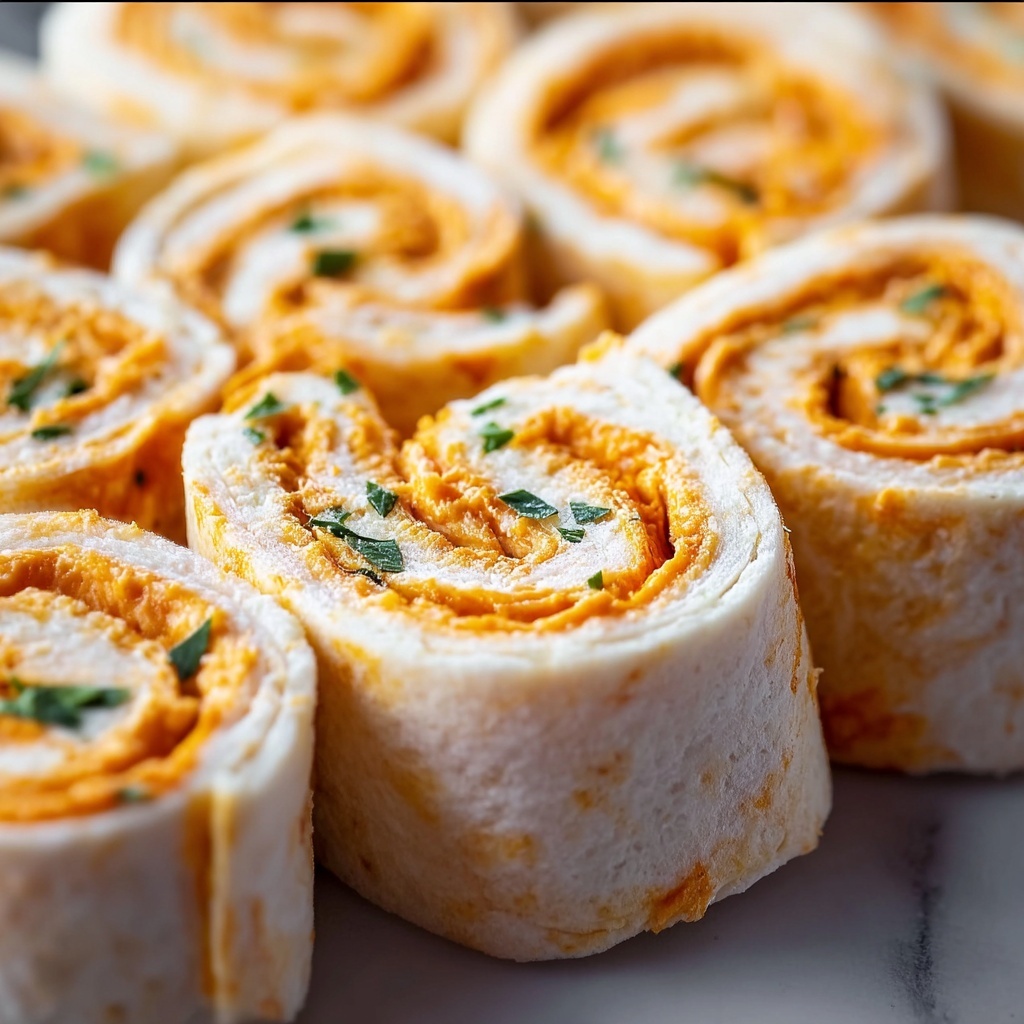 Spicy Buffalo Chicken Pinwheels for a Flavorful Twist Recipe - Recipe Image