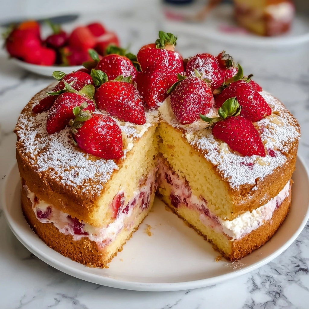 Strawberry Cheesecake Pound Cake Recipe - Recipe Image