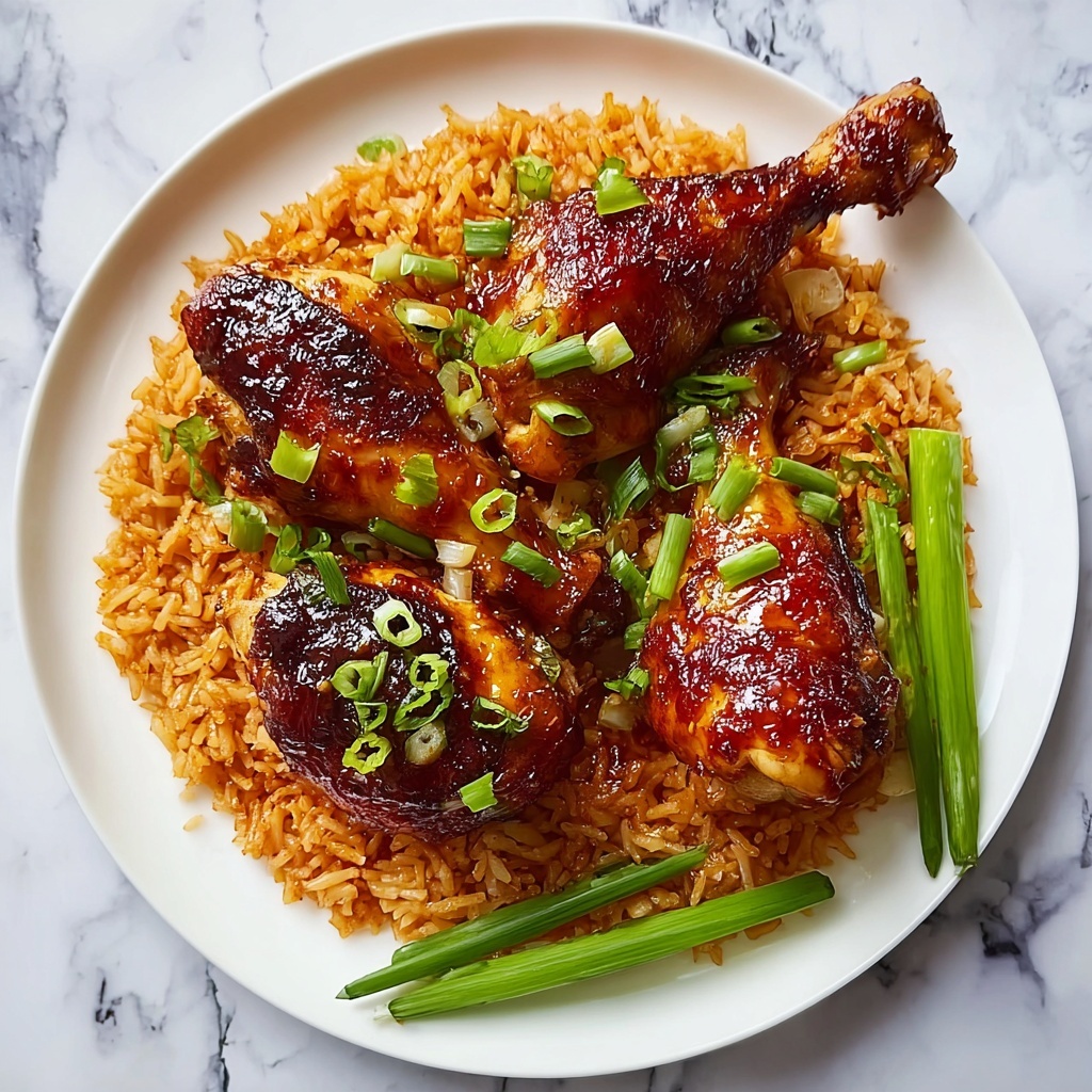 Gochujang-Braised Chicken with Crispy Jasmine Rice Recipe - Recipe Image