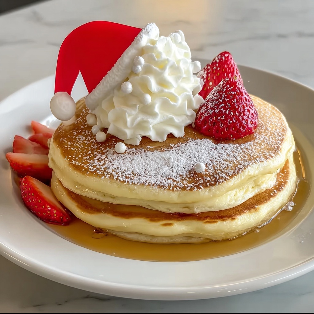 Santa Hat Strawberry Pancakes: 5 Magical Holiday Delights Recipe - Recipe Image