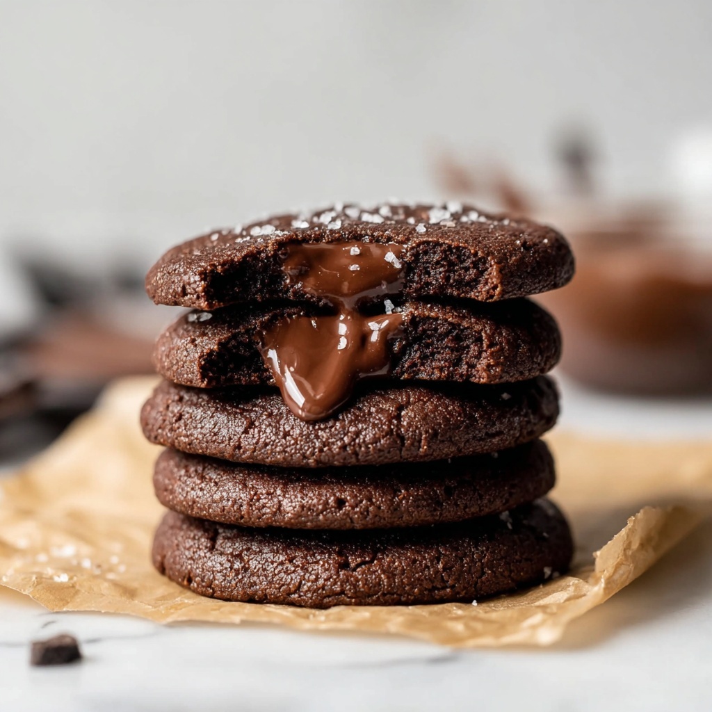 Nutella Chocolate Lava Cookies Recipe - Recipe Image