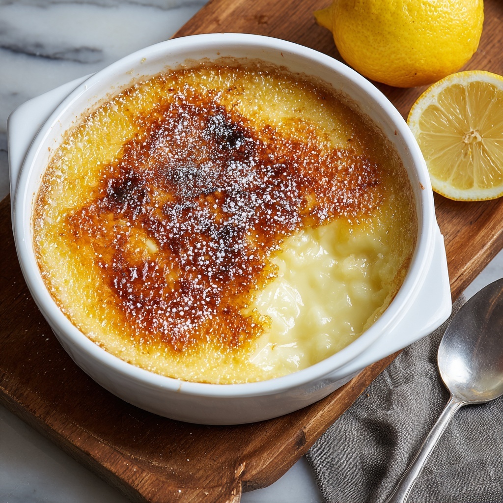 Baked Lemon Pudding Recipe - Recipe Image