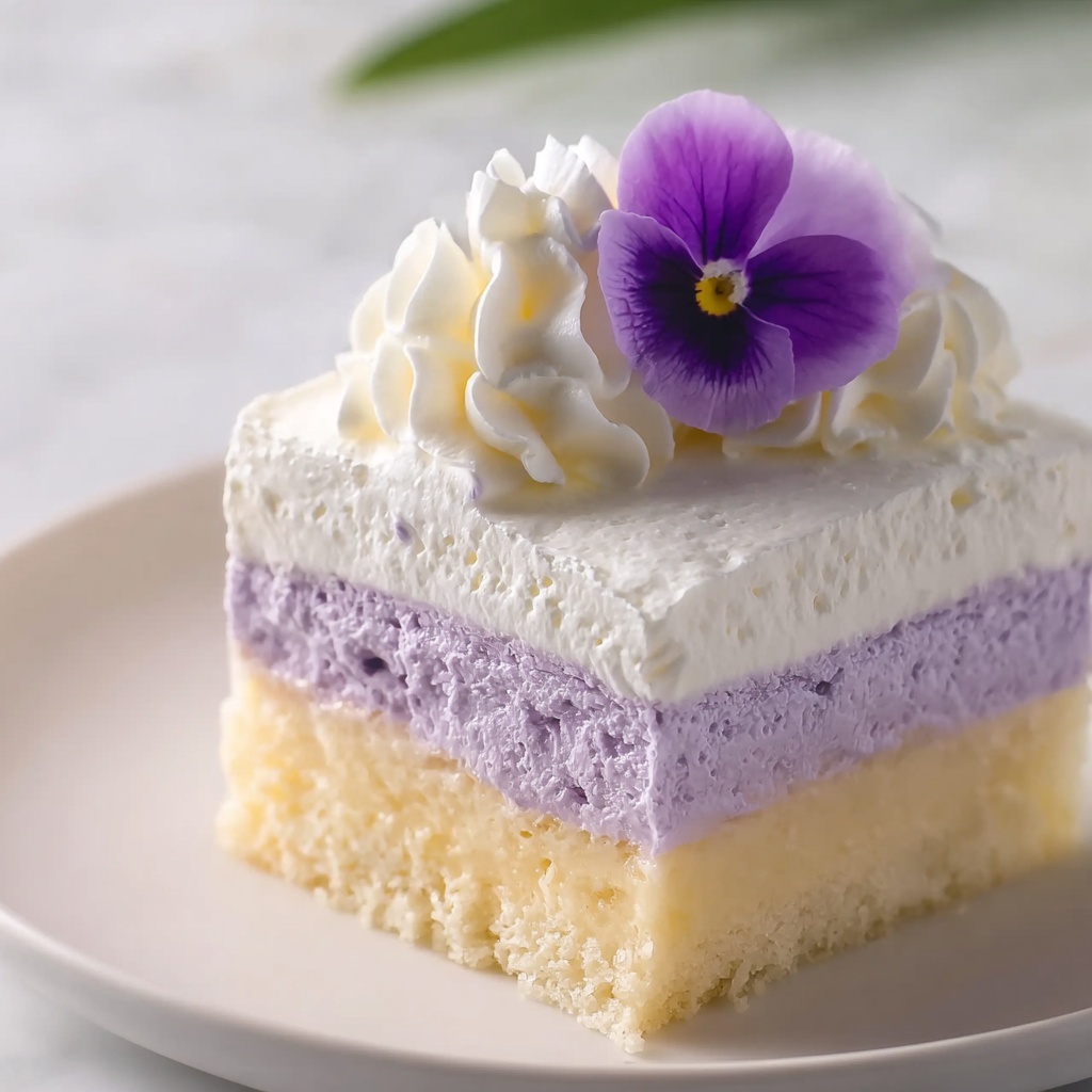 Taro Ube Cloud Cake: Delightfully Light Dessert for Everyone Recipe - Recipe Image