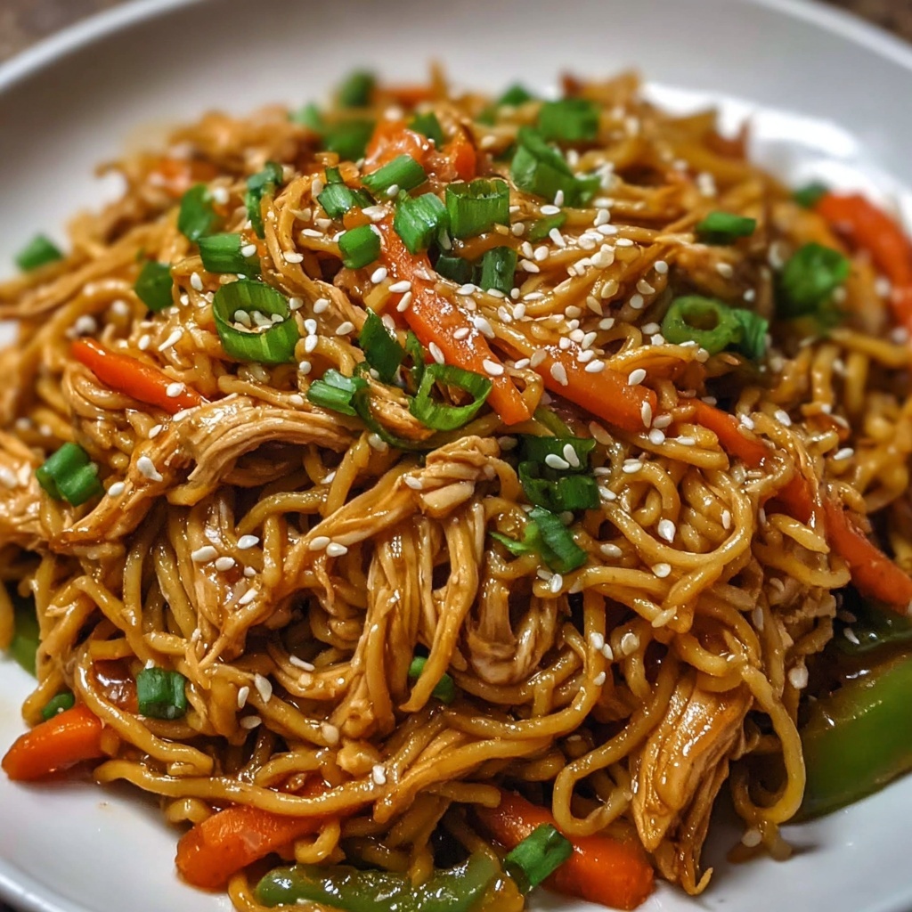 Chicken Lo Mein Spaghetti Recipe - Recipe Image