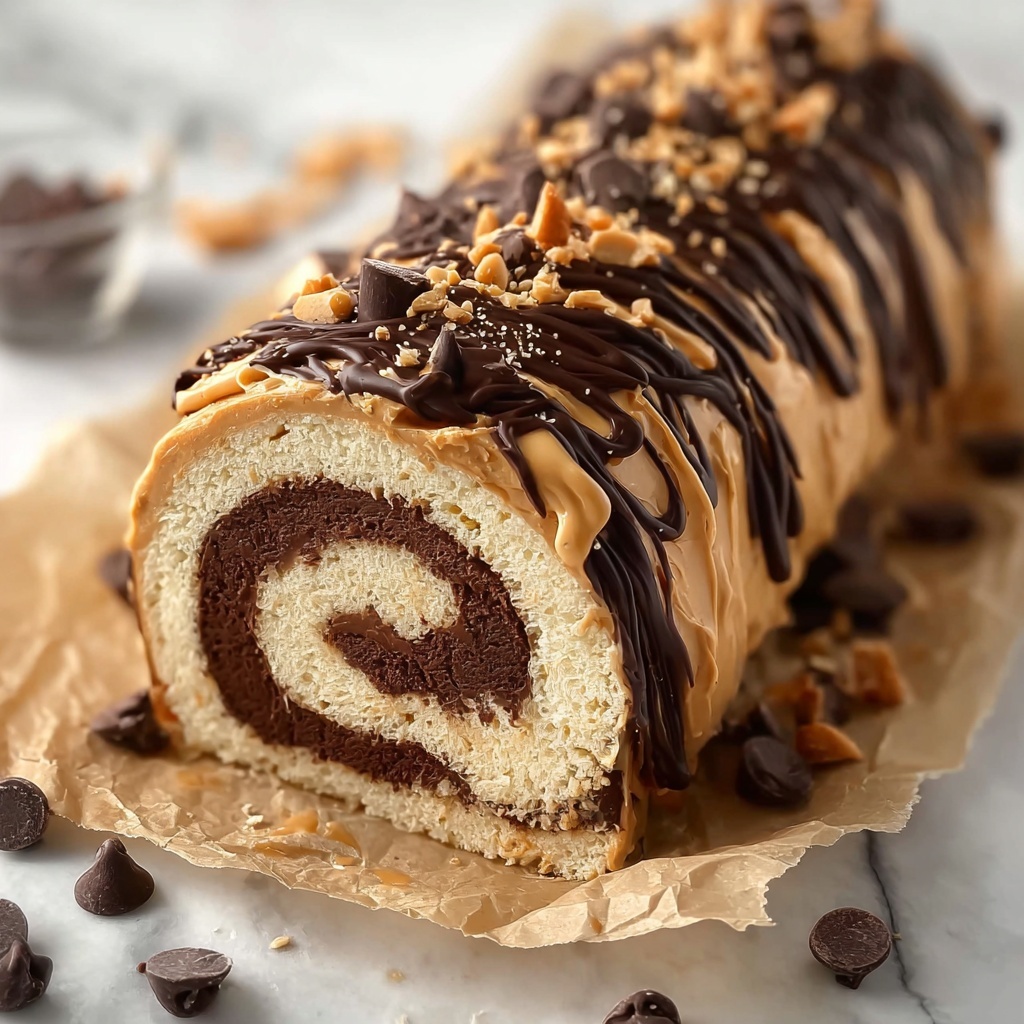Chocolate Peanut Butter Dream Roll Recipe - Recipe Image
