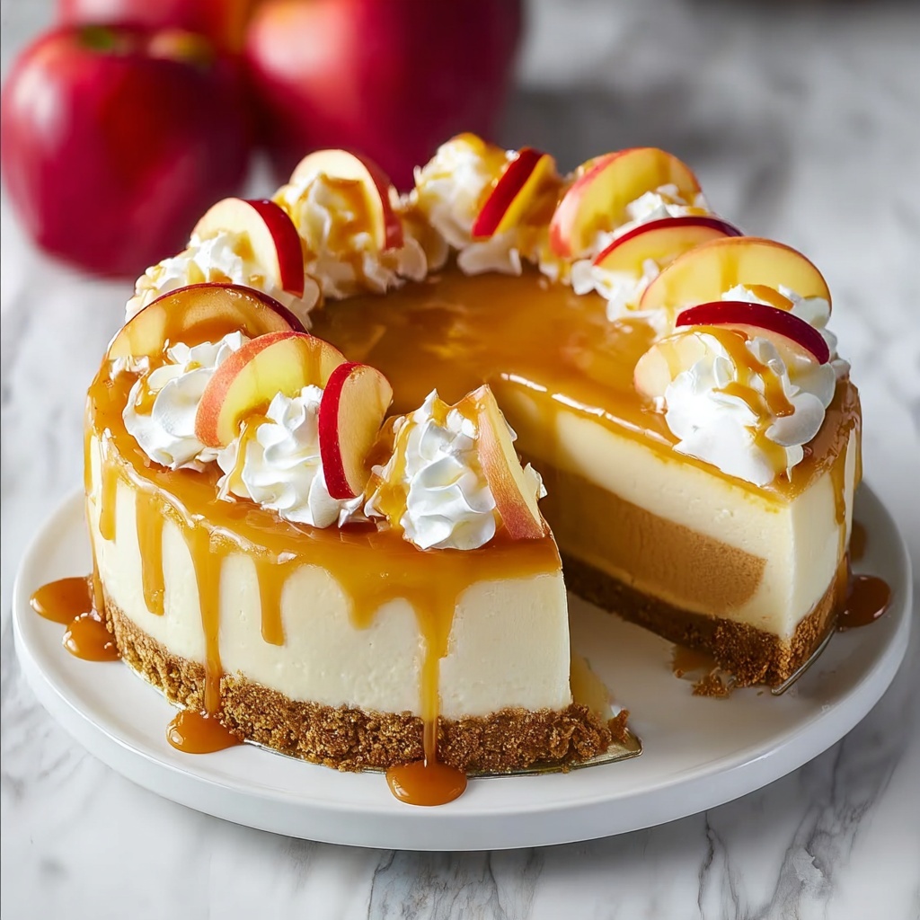 Caramel Apple Cheesecake Recipe - Recipe Image