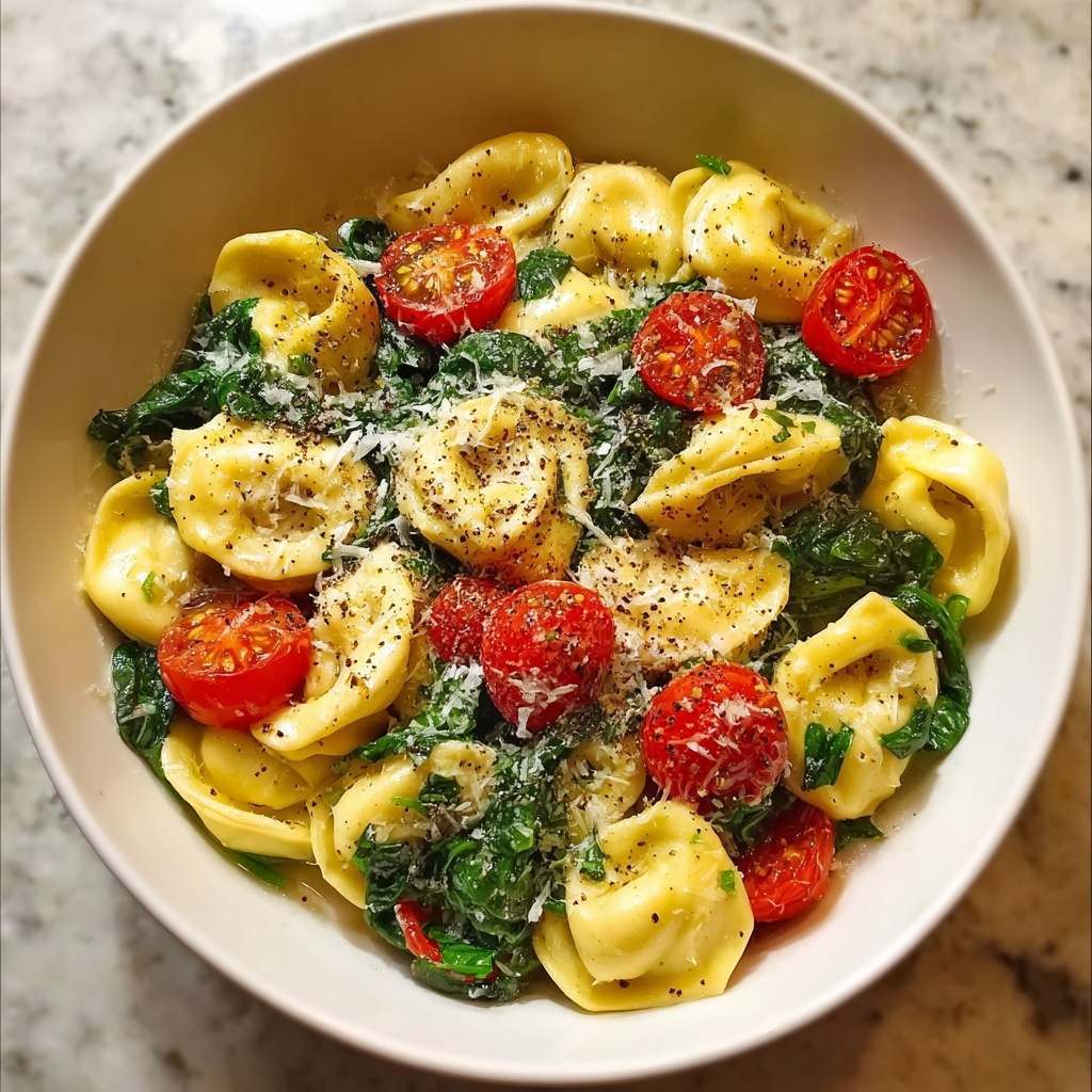 Spinach Tomato Tortellini Recipe - Recipe Image