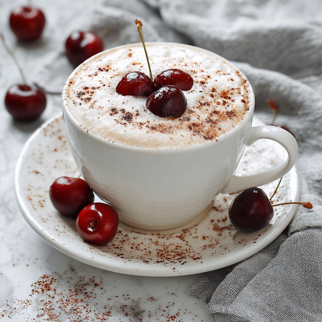 Viral Cherry Vanilla Latte Recipe - Recipe Image