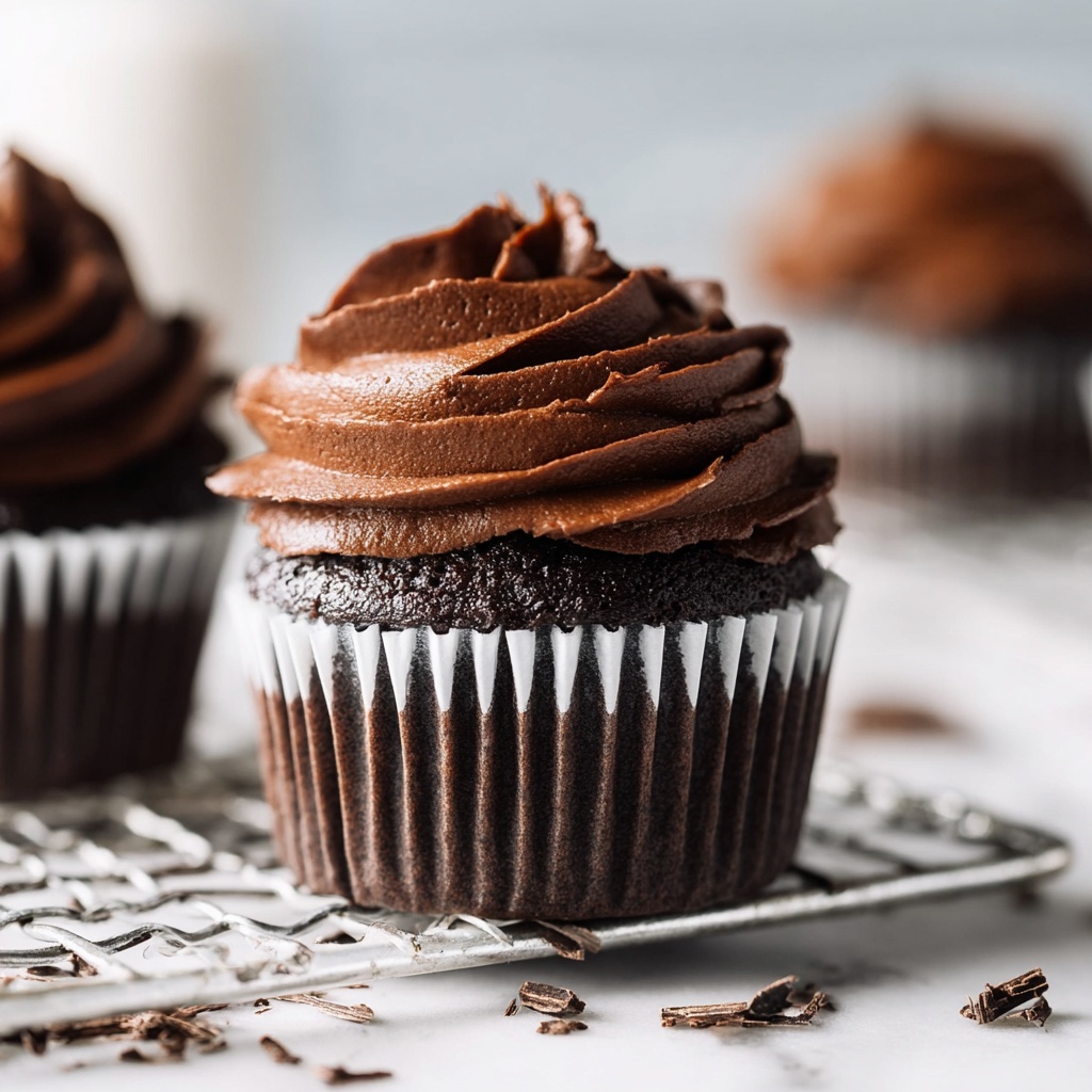 Vegan Chocolate Cupcakes with Whipped Ganache Recipe - Recipe Image
