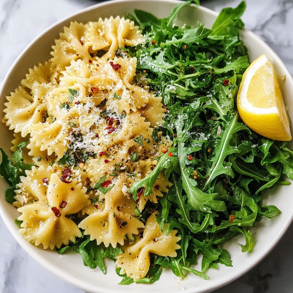 Lemon Arugula Pasta Salad Recipe - Recipe Image