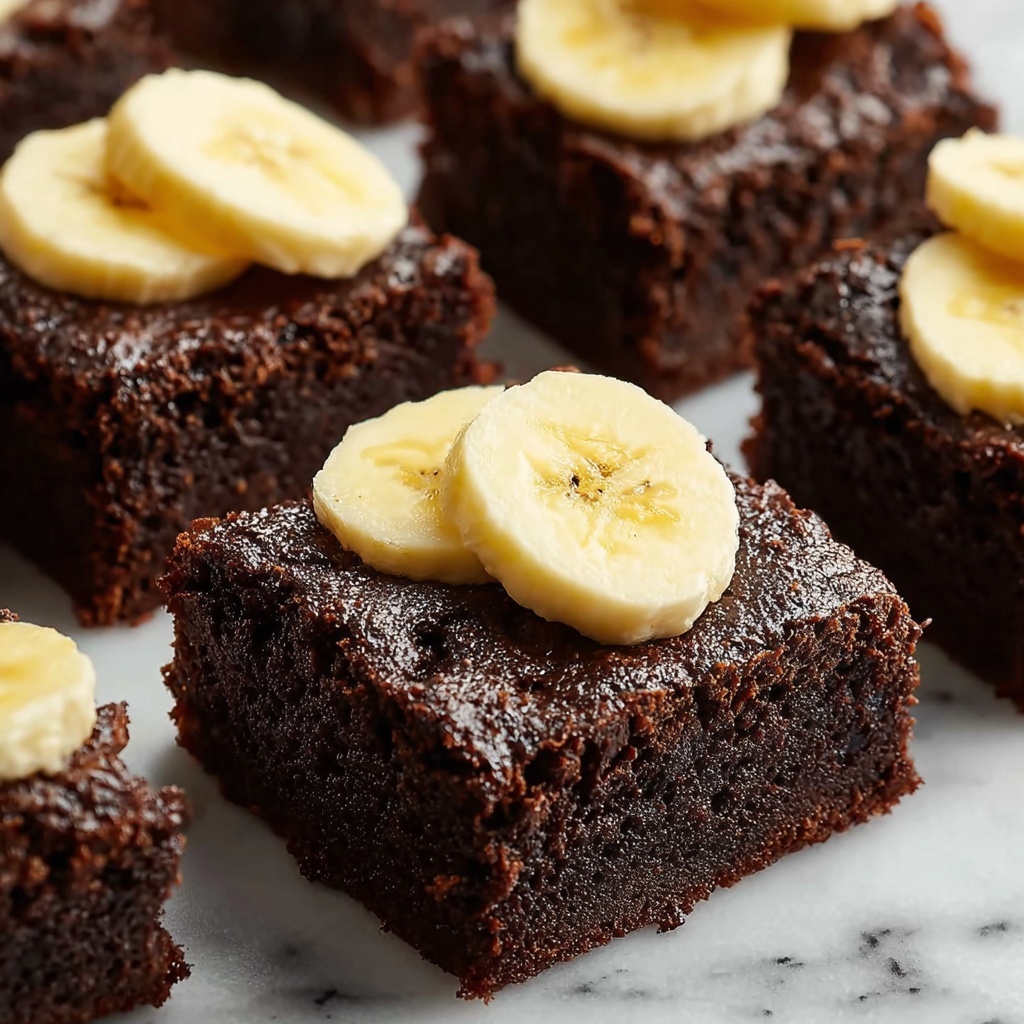 Banana Chocolate Brownies Recipe - Recipe Image