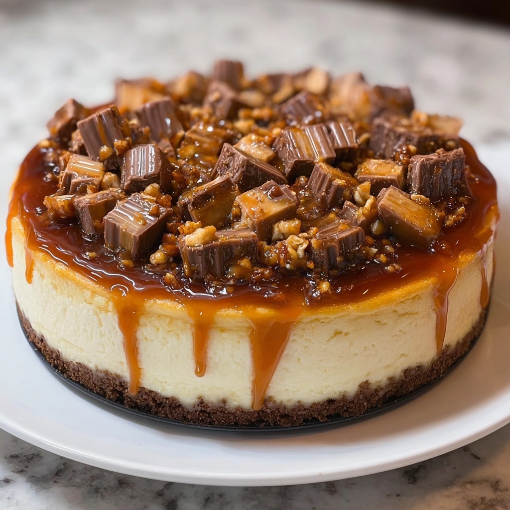 Pumpkin Snickers Cheesecake Recipe - Recipe Image
