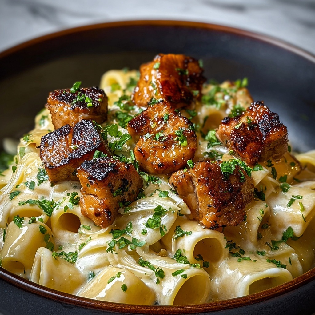 Creamy Parmesan Chicken Rigatoni Recipe - Recipe Image