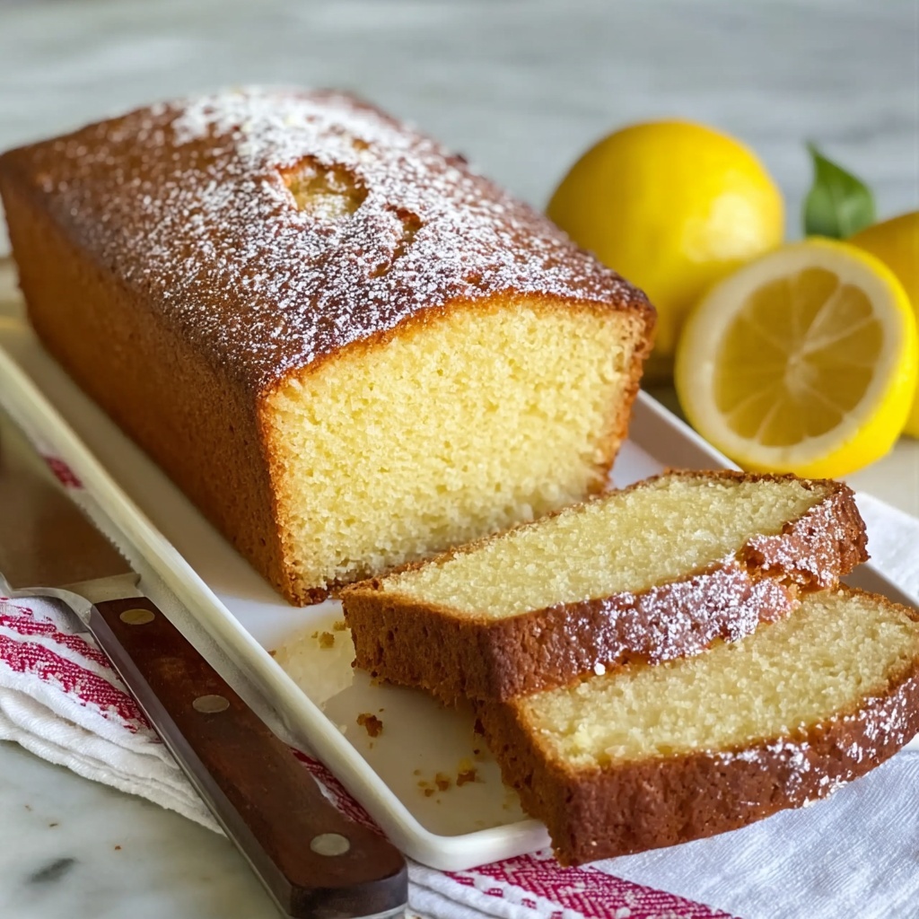 Old-Fashioned Lemon Pound Cake Recipe - Recipe Image