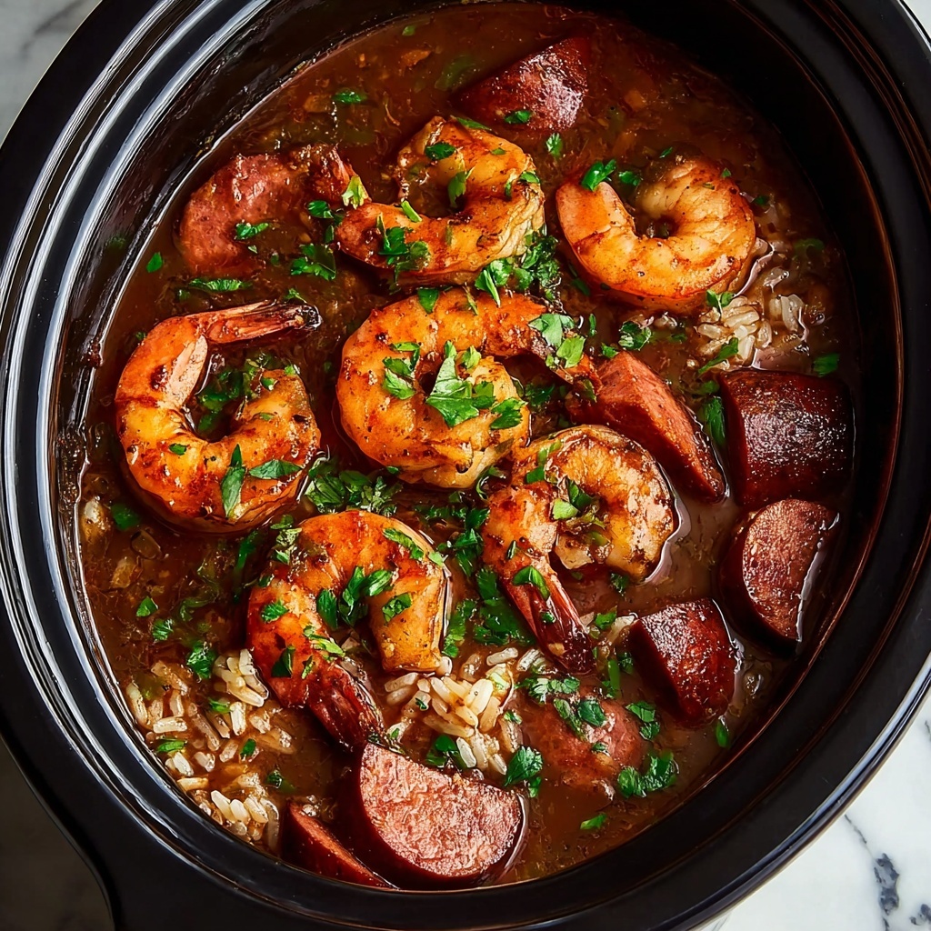 Slow Cooker Jambalaya with Shrimp and Sausage Recipe - Recipe Image
