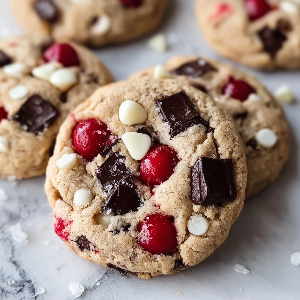 Cherry & Almond Chocolate Chip Cookies for Holiday Cheer Recipe - Recipe Image
