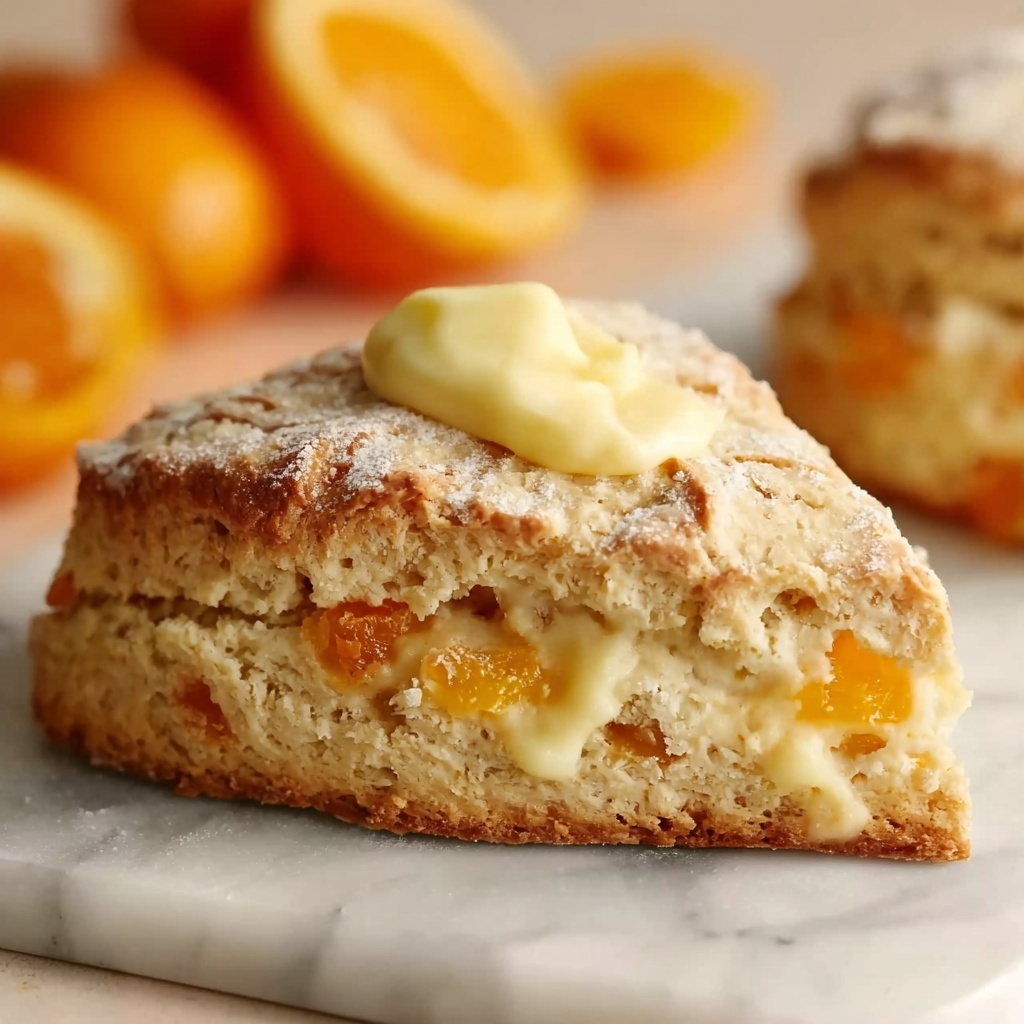 Fresh Orange Scones with Icy Citrus Glaze Recipe - Recipe Image